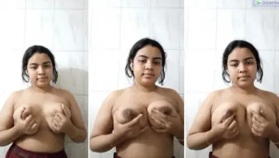 Bigbooby Bengali Girl Pressing Boobs Fingering HD