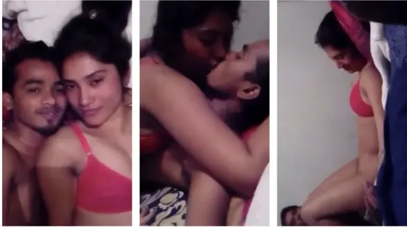 Teen Young Lovers Enjoying After Class Bunk College
