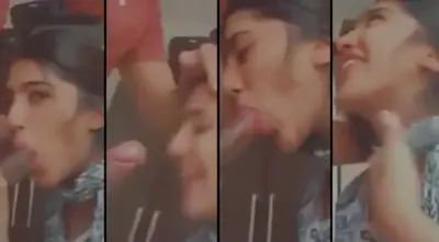 Beautiful Teen Girlfriend Giving a Deepthroat Blowjob HD